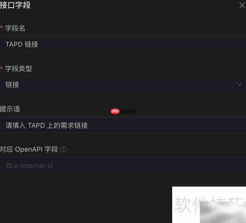 APIF通用字段设置指南