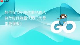 如何在 Go 中优雅地插入执行时间测量代码（无需重复模板）
