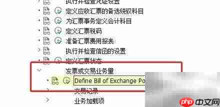 SAP FI中Bill条目定义方法