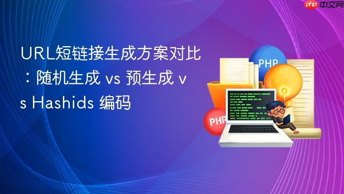 URL短链接生成方案对比:随机生成 vs 预生成 vs Hashids 编码