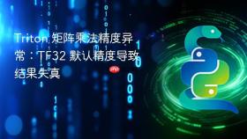 Triton 矩阵乘法精度异常:TF32 默认精度导致结果失真
