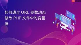 如何通过 URL 参数动态修改 PHP 文件中的变量值
