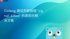 Golang 测试失败报错 “signal: killed” 的原因与解决方案
