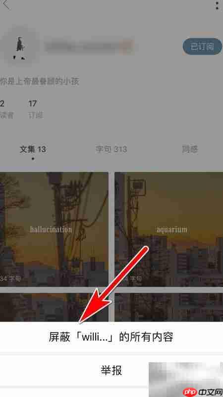 一言屏蔽用户方法
