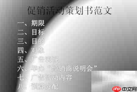 活动策划书制作指南