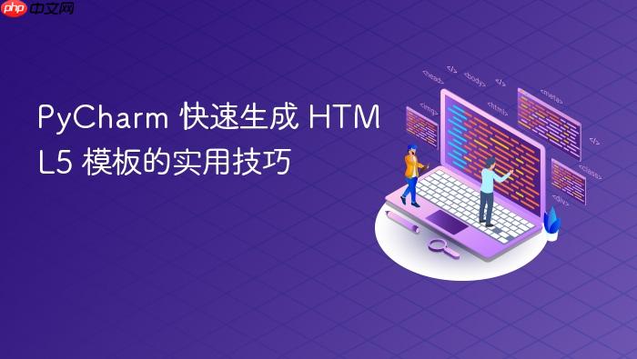 PyCharm 快速生成 HTML5 模板的实用技巧