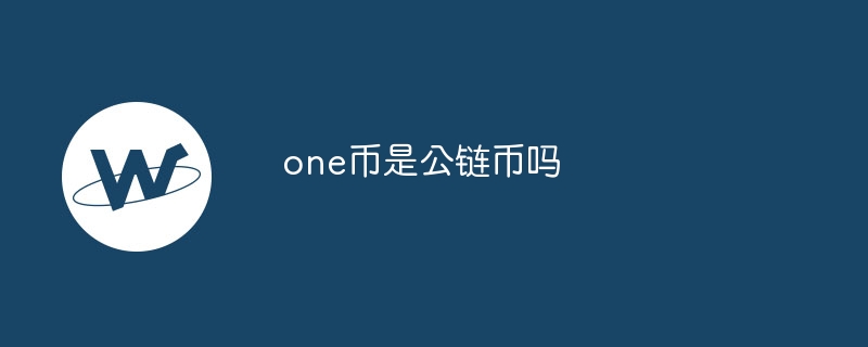 one币是公链币吗