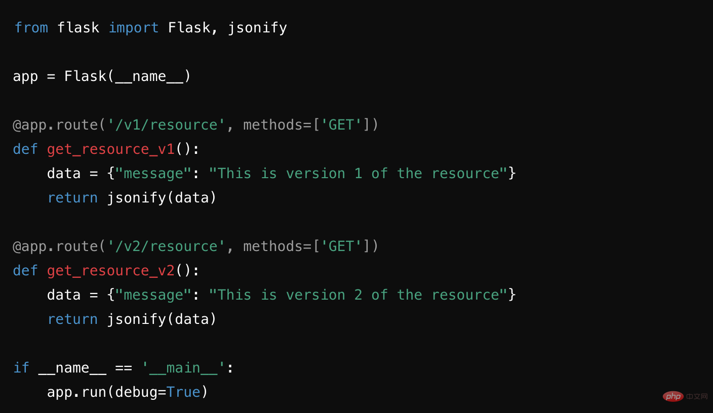 在 RESTful API 中实现 URI 版本控制的示例