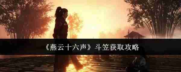 燕云十六声斗笠怎么获取-斗笠获取攻略