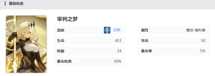 无尽梦回审判之梦有什么技能-审判之梦技能介绍