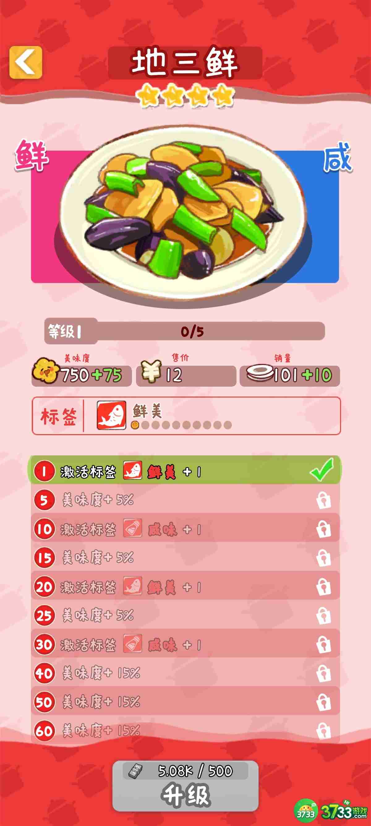烟火食记菜品怎么升级-升级方法