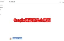 Google浏览器怎么截图
