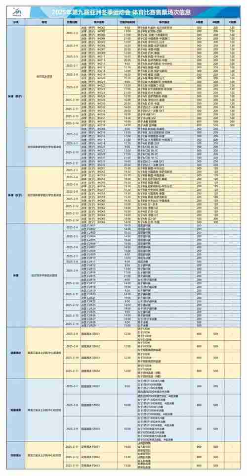亚冬会门票提前多长时间卖_2025年哈尔滨亚冬会门票怎么买