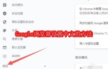 Google浏览器怎么设置中文
