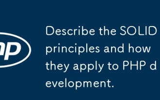 Describe the SOLID principles and how they apply to PHP development.