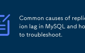 Common causes of replication lag in MySQL and how to troubleshoot.