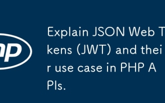 Explain JSON Web Tokens (JWT) and their use case in PHP APIs.