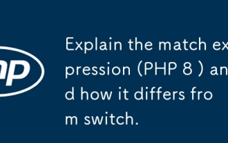 Explain the match expression (PHP 8 ) and how it differs from switch.