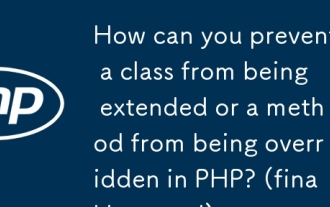 How can you prevent a class from being extended or a method from being overridden in PHP? (final keyword)