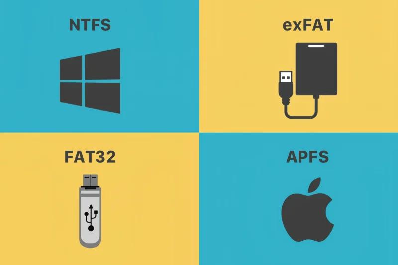 格式化该选NTFS、exFAT还是APFS