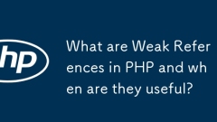 What are Weak References in PHP and when are they useful?