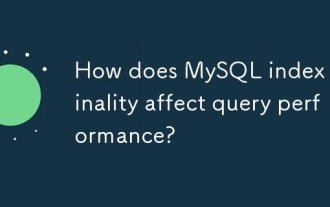 MySQL Index Cardinality는 쿼리 성능에 어떤 영향을 미칩니 까?