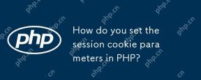 How do you set the session cookie parameters in PHP?