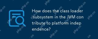 How does the class loader subsystem in the JVM contribute to platform independence?