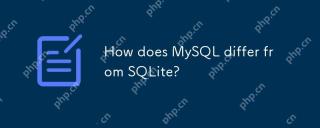 MySQL은 sqlite와 어떻게 다릅니 까?