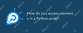 How do you access elements in a Python array?