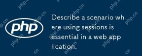 Huraikan senario di mana menggunakan sesi adalah penting dalam aplikasi web.