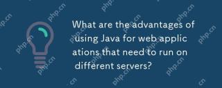 What are the advantages of using Java for web applications that need to run on different servers?