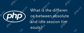 What is the difference between absolute and idle session timeouts?