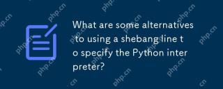 What are some alternatives to using a shebang line to specify the Python interpreter?
