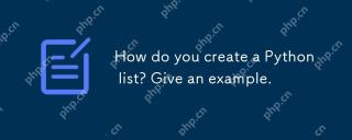How do you create a Python list? Give an example.