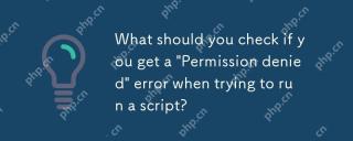 What should you check if you get a 'Permission denied' error when trying to run a script?
