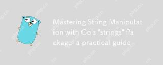 Go의 'Strings'패키지로 마스터링 문자열 조작 : 실용 가이드
