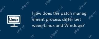 How does the patch management process differ between Linux and Windows?