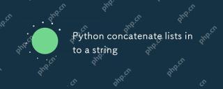 Python Concatenate menyenaraikan ke dalam rentetan