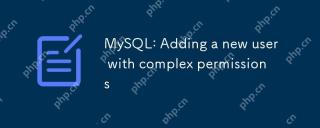 MySQL: Menambah pengguna baru dengan kebenaran yang kompleks