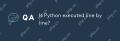 Is Python executed line by line?
