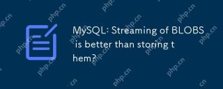 MySQL: Streaming gumpalan lebih baik daripada menyimpannya?