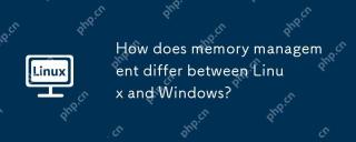 How does memory management differ between Linux and Windows?