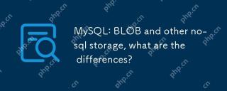 MySQL: BLOB and other no-sql storage, what are the differences?