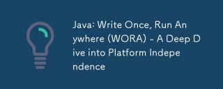 Java: Tulis sekali, jalankan di mana sahaja (wora) - menyelam mendalam ke dalam kemerdekaan platform