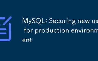 MySQL: Securing new user for production environment