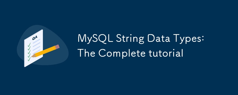 MySQL -String -Datentypen: Das vollst?ndige Tutorial