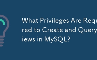 Keistimewaan apa yang diperlukan untuk membuat dan menanyakan pandangan di MySQL?