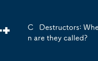C Destructors: When are they called?