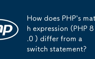 How does PHP's match expression (PHP 8.0 ) differ from a switch statement?